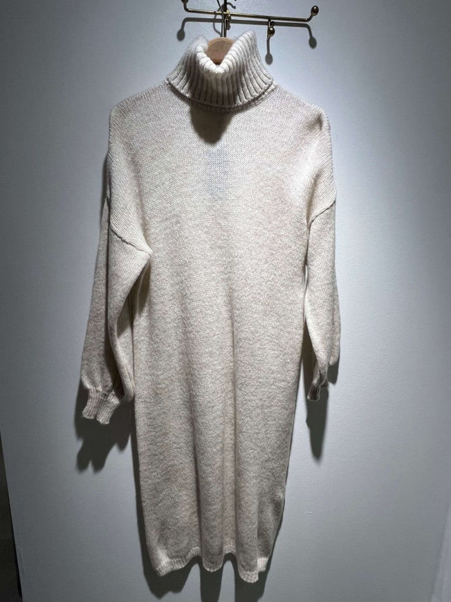 GG Luxe Strikkjole Rullekrave