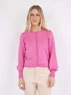 Neo Noir Cardigan Rose Solid