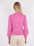 Neo Noir Cardigan Rose Solid