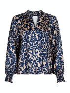 Neo Noir Bluse Stone Flower
