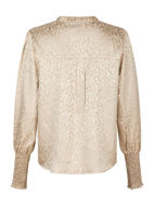 Neo Noir Bluse Landa Leo Jacquard