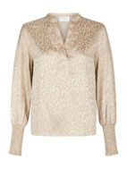 Neo Noir Bluse Landa Leo Jacquard