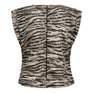 Co'Couture Top Tiger Sequin