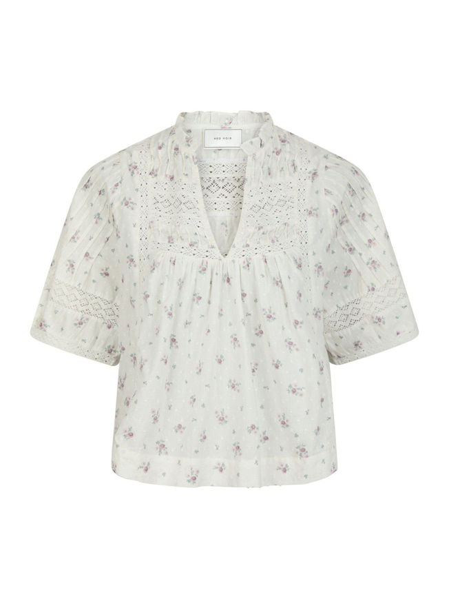 Neo Noir Bluse Siama Dobby Flower